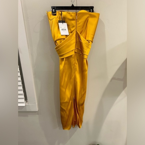 Brandon Maxwell Petal Front Cocktail Satin Dress NWT SZ 4✨✨🔥🔥 - Picture 15 of 16